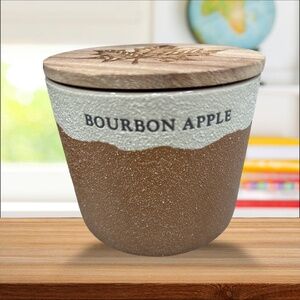 Bourbon Apple Scented soy candle. 14.5 oz